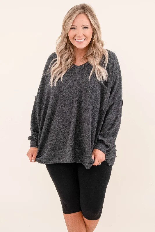 Elegant And Elegant Have It All Night Sweater, Black