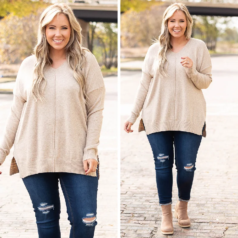 Fashionable And Fashionable I'm Better Now Sweater, Oatmeal