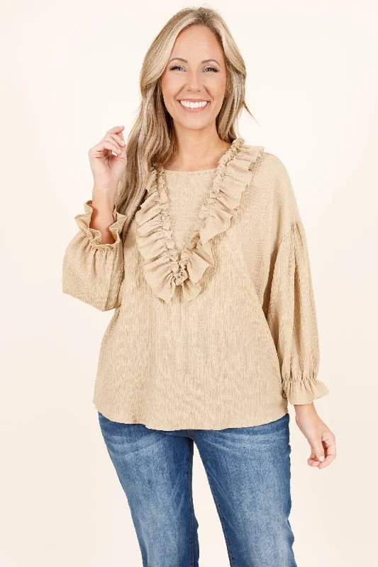 Versatile Outfits Join In Top, Taupe