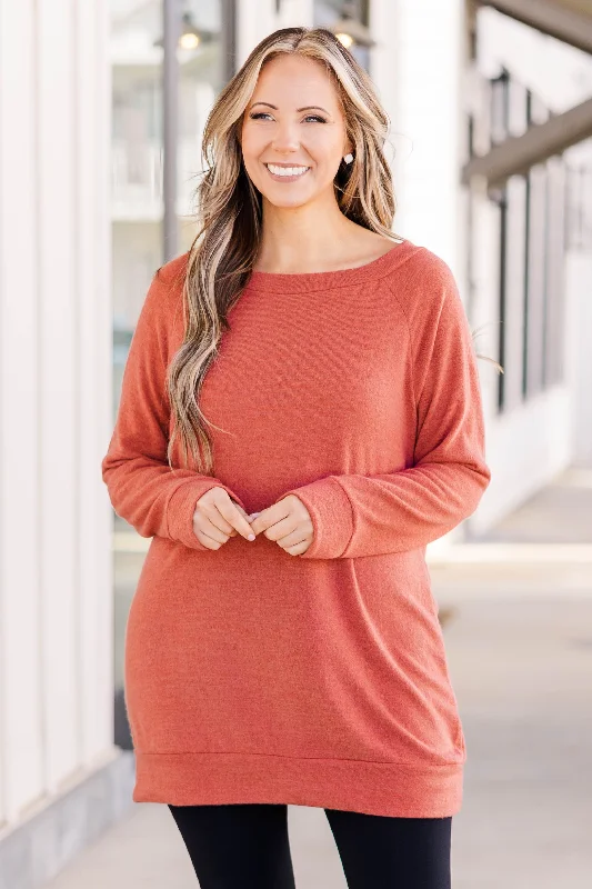 High Street Series Labor Of Love Top, Marsala