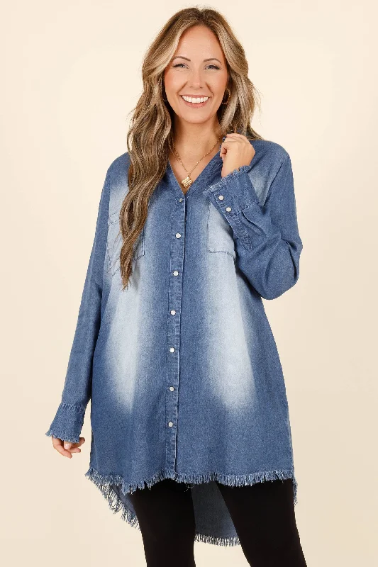 Boutique Recommendation Let The Good Times Come Top, Medium Wash