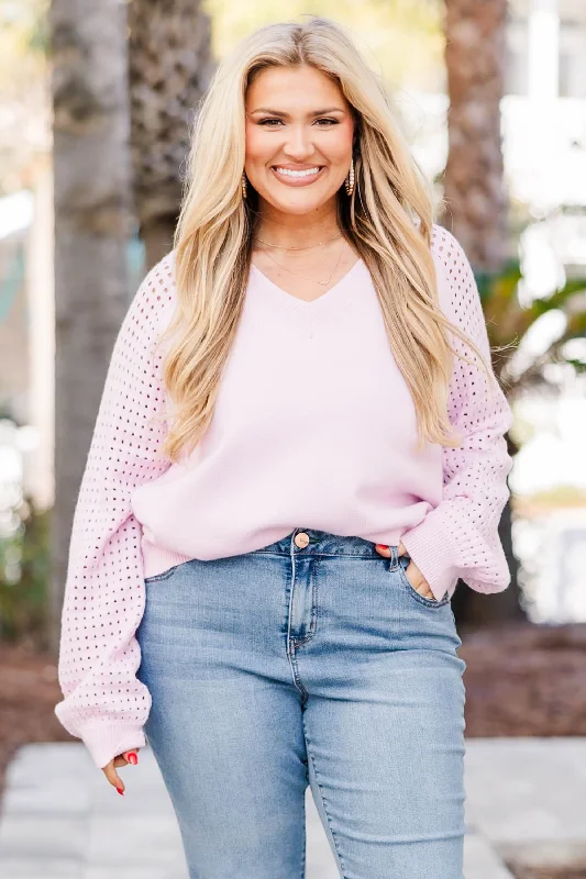Classic Series Lighten My Mood Sweater, Lavender
