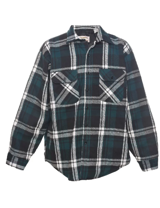 Free And Casual Long Sleeved Checked Shirt - L