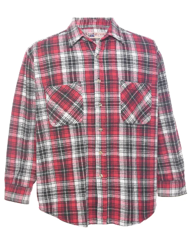 Creative Prints Long Sleeved Checked Shirt - L