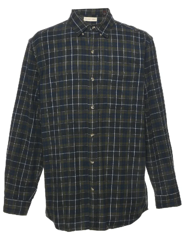 Classic Items Long Sleeved Checked Shirt - L