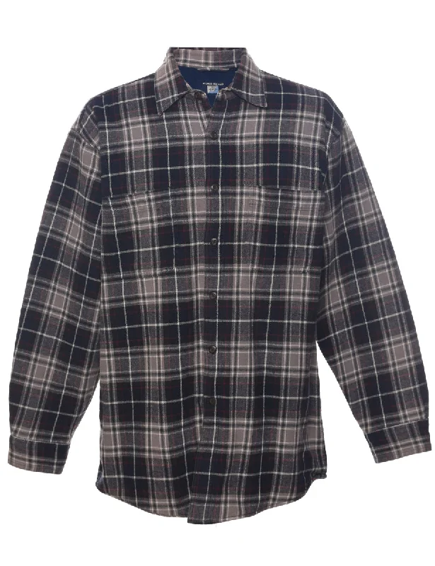 Summer Comfort Long Sleeved Checked Shirt - M