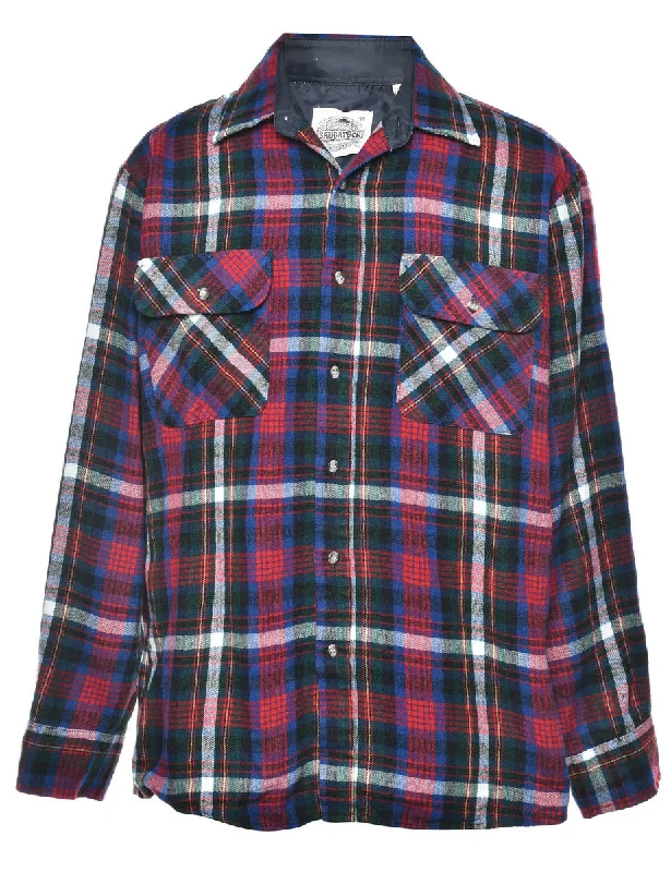 Light And Breathable Long-Sleeved Multi-Colour Checked Shirt - M