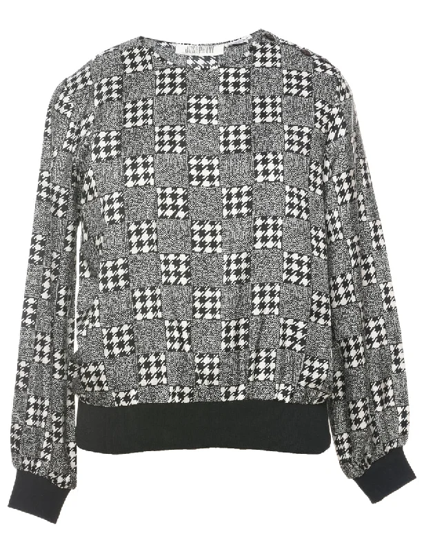 Diamond Series Long Sleeved Printed Top - M