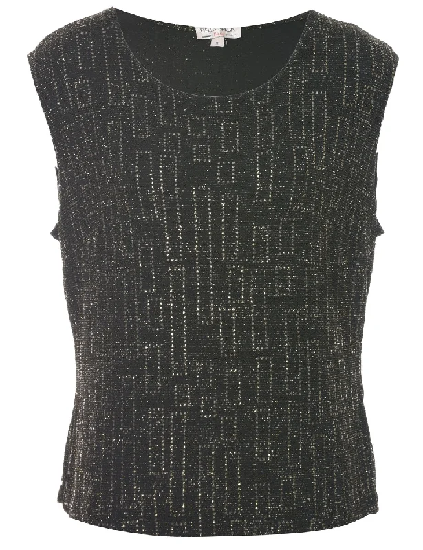 Fashion Wear Lurex Evening Top - M