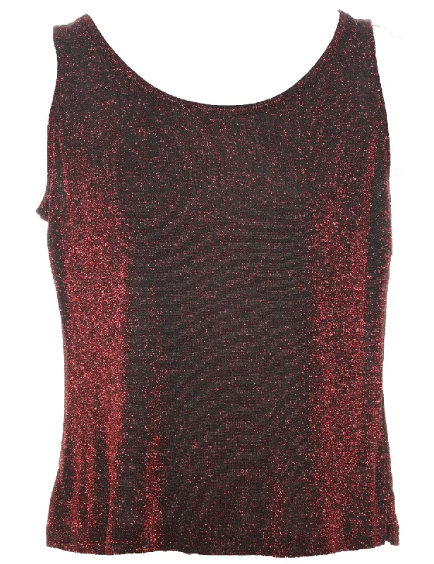 Celebrity Style Lurex Evening Top - M