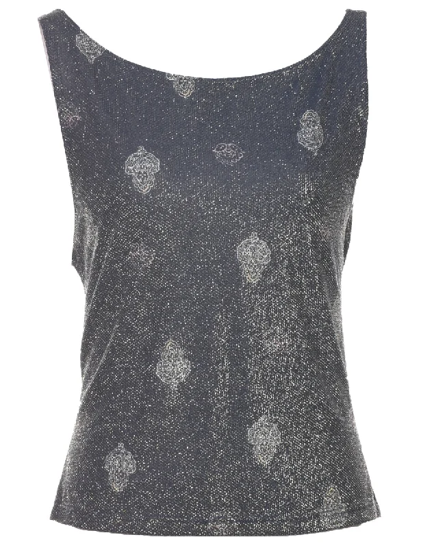 Fashion Touch Lurex Evening Top - S