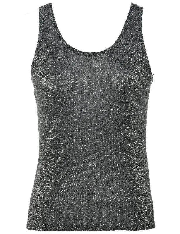 Fashion Concept Lurex Evening Top - S
