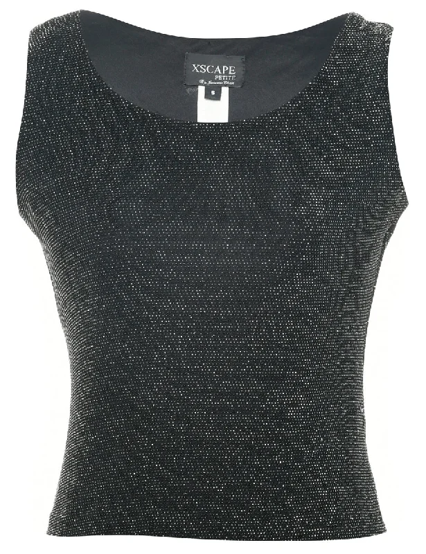 Trendy Comfort Lurex Evening Top - XS