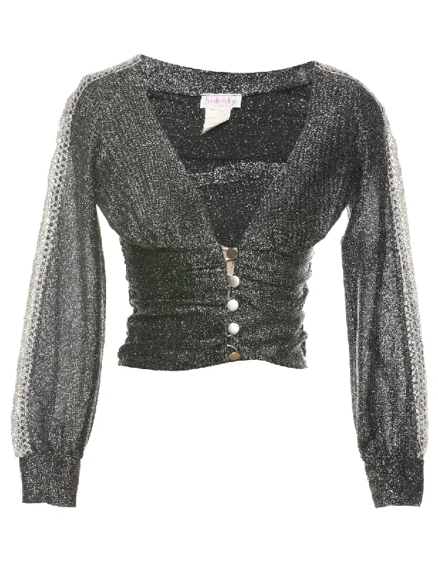 Everyday Comfort Lurex Party Top - S