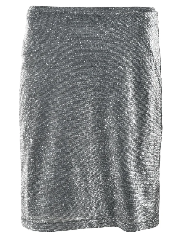 Lounge Chic Lurex Pencil Skirt - XS