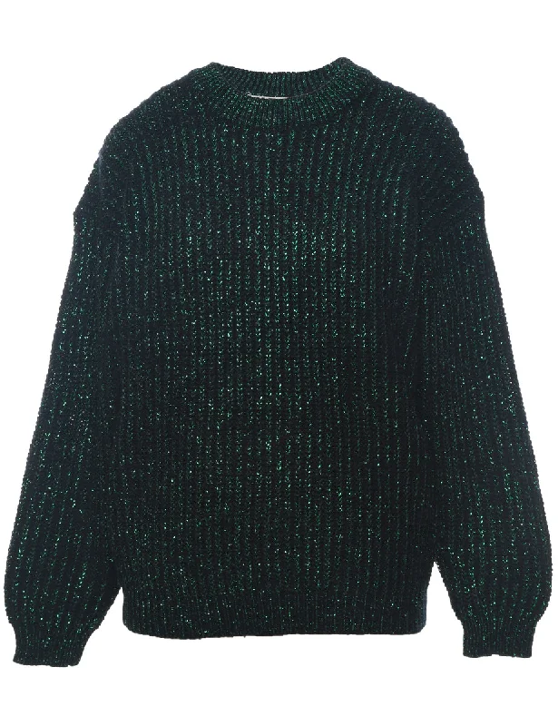Light Layers Lurex Thread Pattern Jumper - L