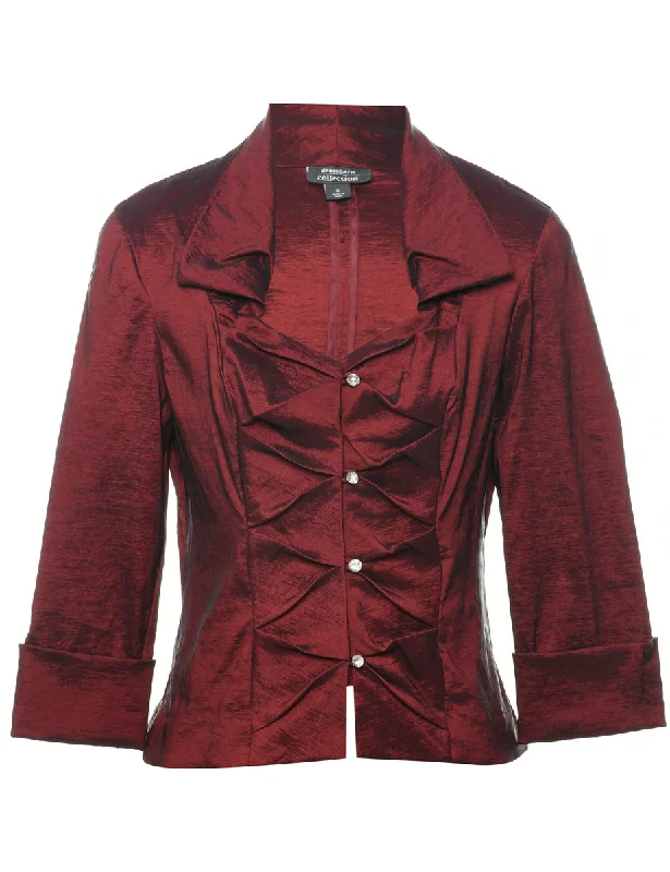 Comfortable Series Maroon Evening Top - M