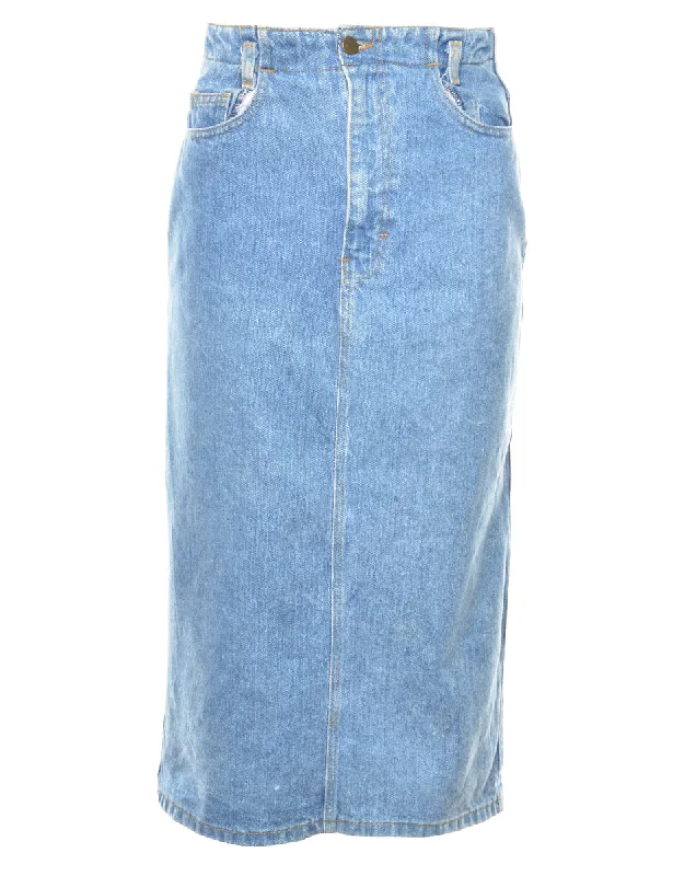 High Street Series Maxi Denim Skirt - S