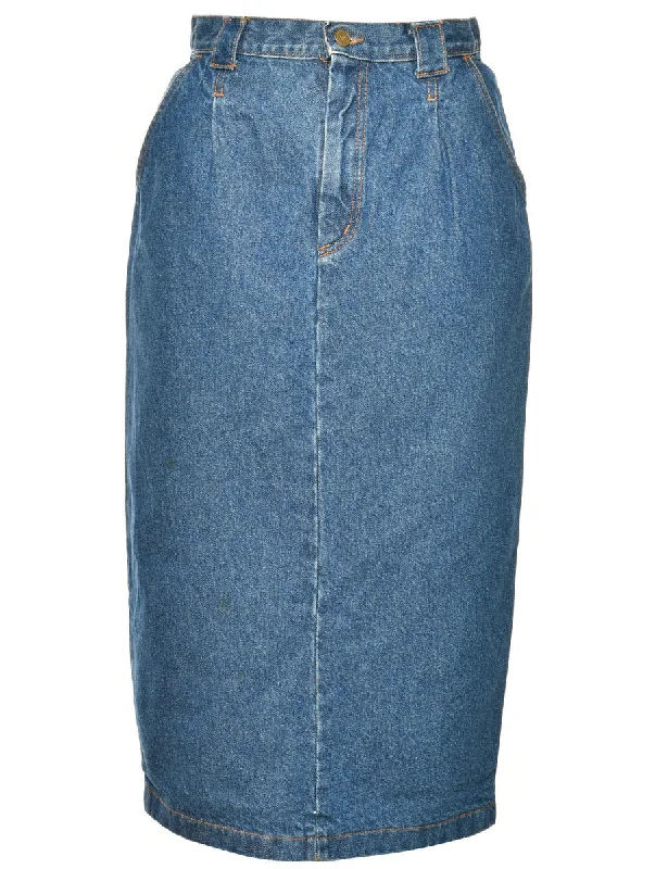 Simple Looks Medium Wash Denim Skirt - M