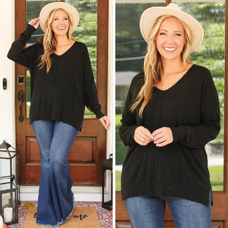 Everyday Chic Miss Me Sweater, Black