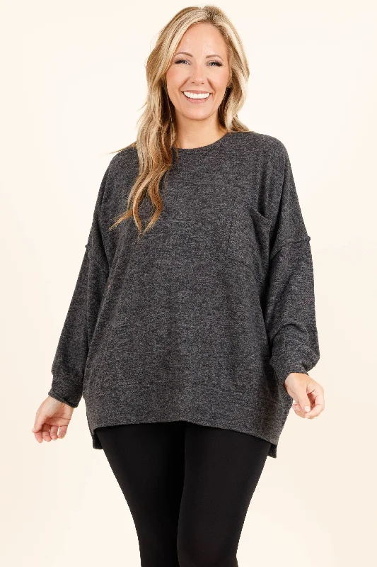 Cozy Essentials More of Me Sweater, Black