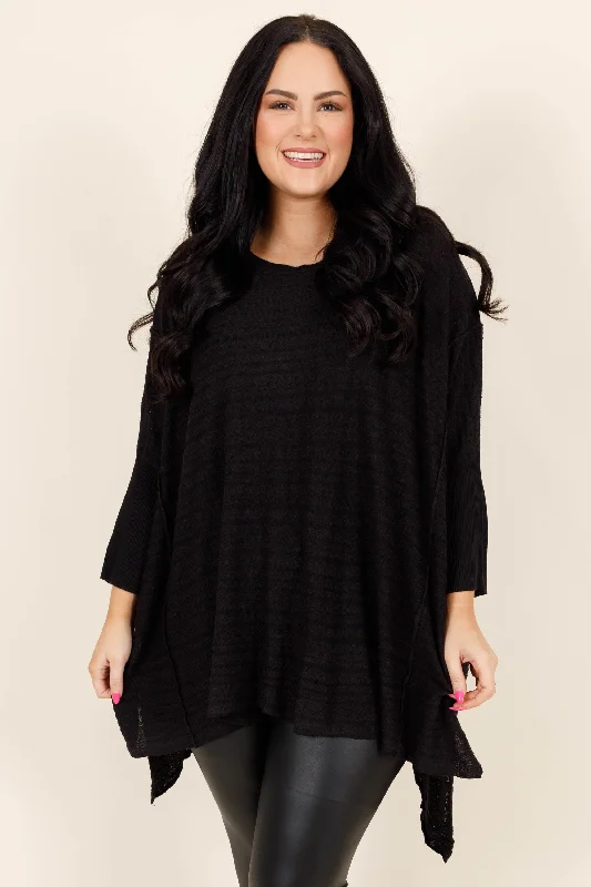Comfortable Fashion Never Looking Back Top, Black