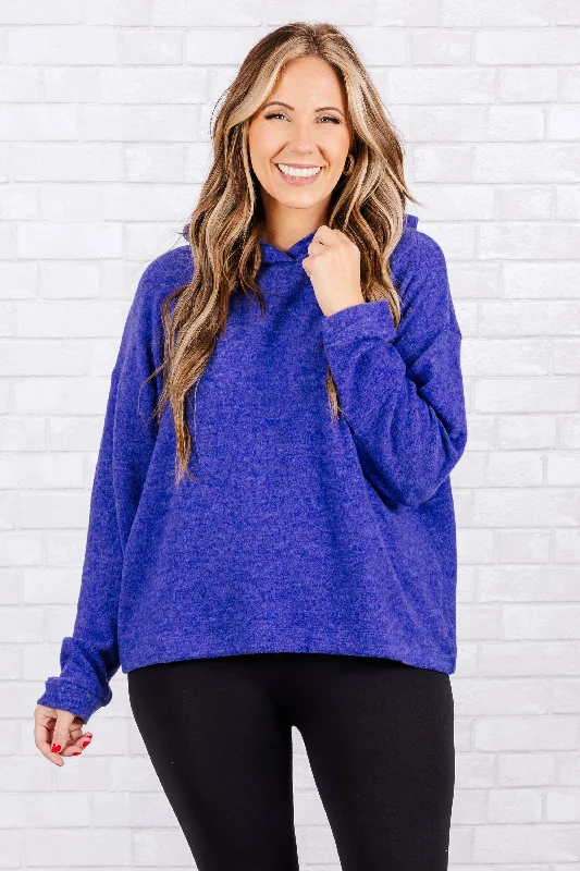 Youthful Nice And Warm Hoodie, Bright Blue