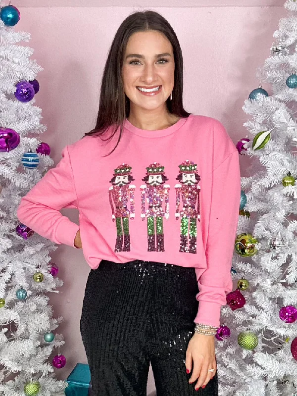 New Season Series Nutcracker March Sequin Sweatshirt
