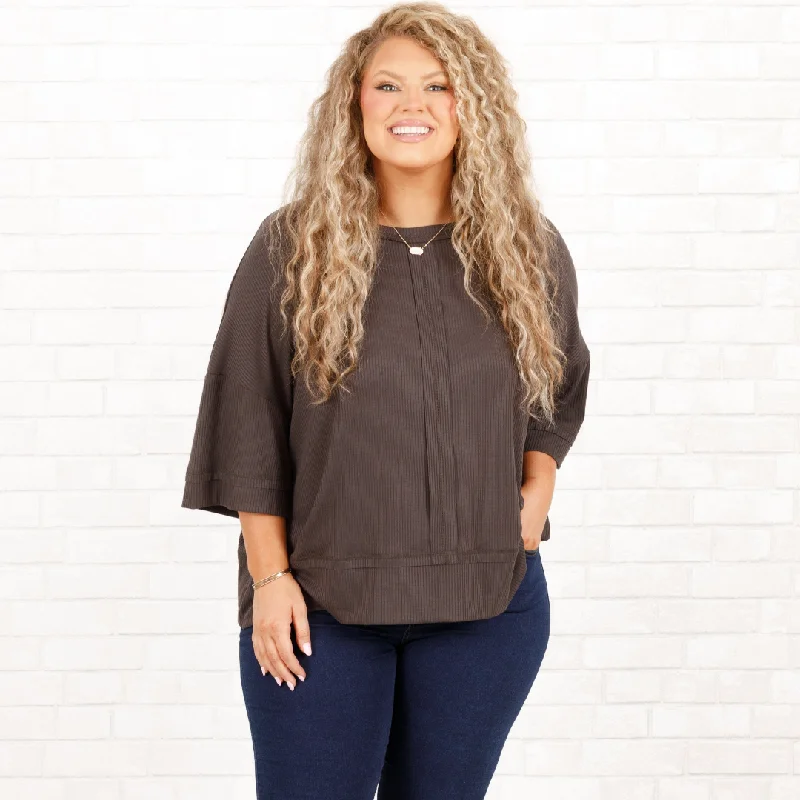 Light And Breathable Of Course Top, Ash Grey