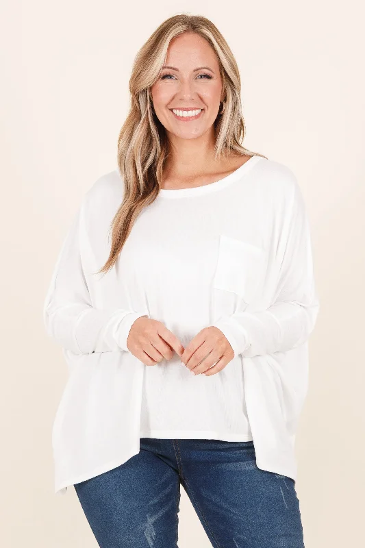 Light Dressing Out Of Sight, Out Of Mind Top, Ivory