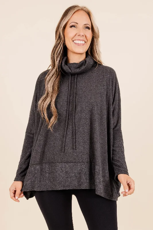 Retro Design Sewing Smiles Top, Black