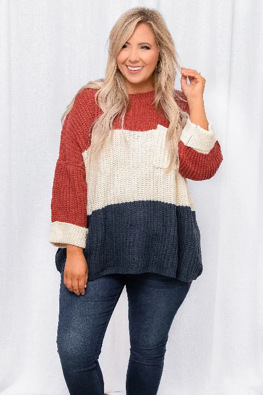 Knowledge And Elegance Shady Pines Sweater, Navy Combo