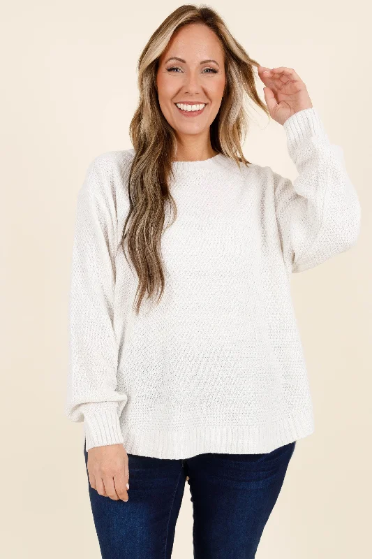 Economic Outlook She Has It All Sweater, Bone