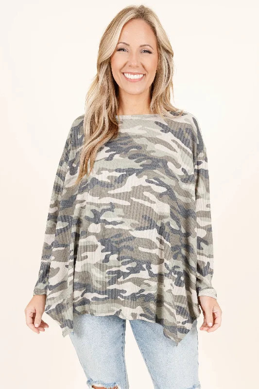 Celebrity Style She's Got Skills Top, Army