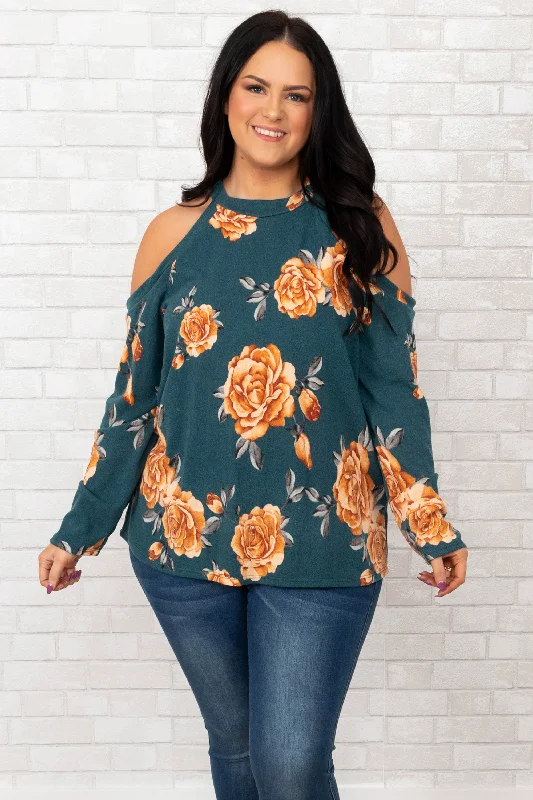 British Style Sweet Darlin' Top, Teal