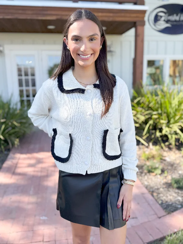Simple Style The Luanne Collared Sweater-Ivory