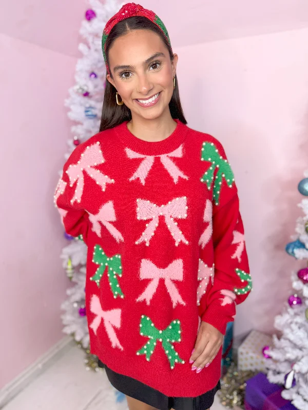 Stylish Comfort The Very Merry Bow Sweater
