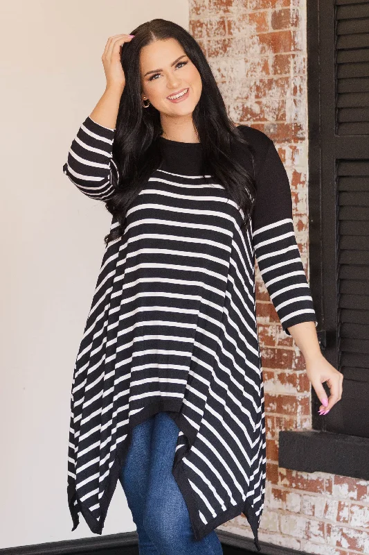 Relaxed Dresses Track Me Down Tunic, Black