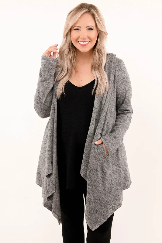 Knitted Design Two Sides To The Story Cardigan, Tan/Black