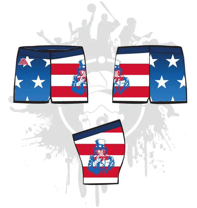 Warm Chic Uncle Sam Women's Compression Shorts