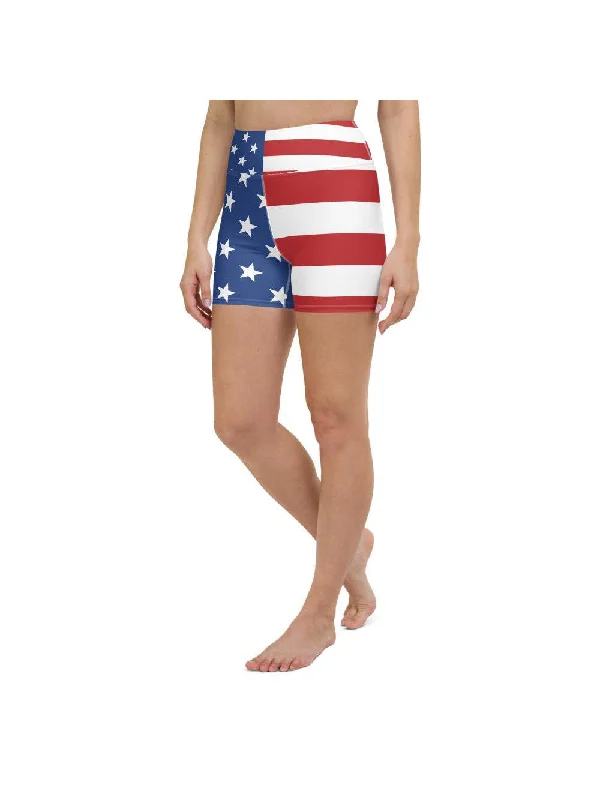 Fashion Concept USA Stars & Stripes Yoga Shorts